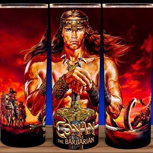 Conan the Barbarian 80s Red Cup Mug Tumbler